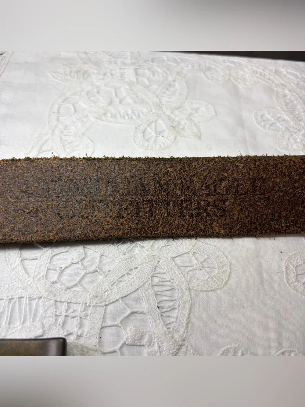 American Eagle Archive brown leather belt men’s XL 1990s